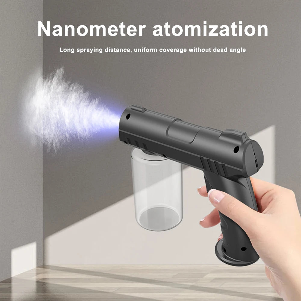 280ML Nano Blue Light Sprayer Barber Wireless Aftershave Steam USB Electric Spray Disinfection Gun For Garden Atomizer Tools